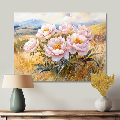 Mountain Meadow Peony I - impressions sur toile surdimensionnées florales