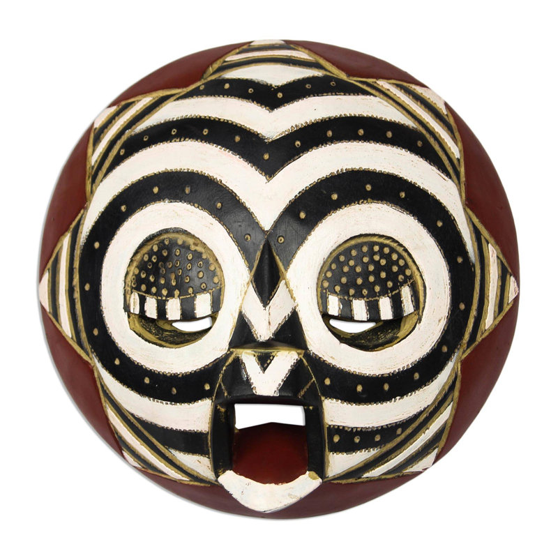 Décoration murale zèbre et masque africain en bois
