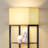 Bugarin 59" Bookcases with LED Light and Remote Control, 3 Color Temperature Column Floor Lamp