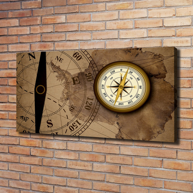 Compass - No Frame Print on Canvas