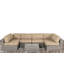 Ensemble de conversation pour 6 personnes avec coussins Euporie Wicker