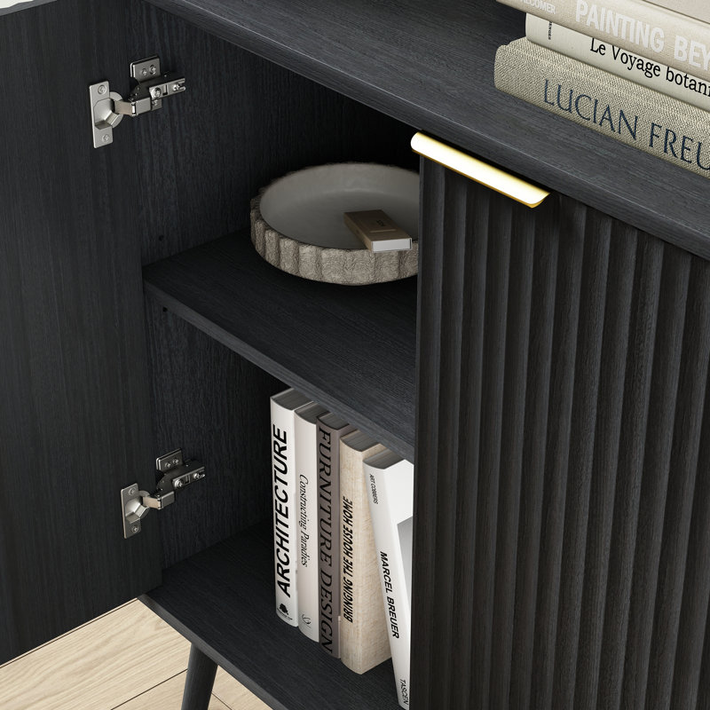70.9 Kitchen Pantry, Black