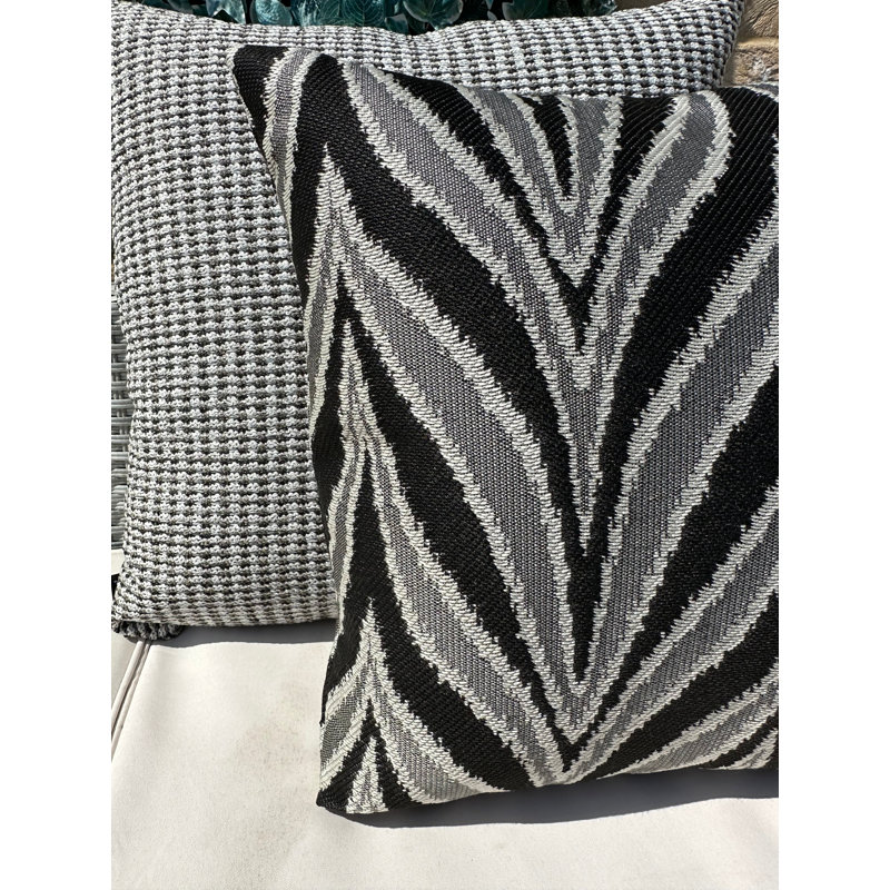 Abstract Black Square Cushion Cover