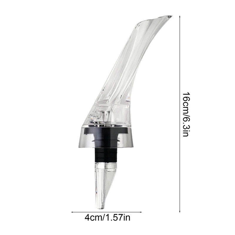 Bec verseur en acrylique pour bouteilles d'eau avec bec d'aération anti-fuites pour bouteilles de vin rouges