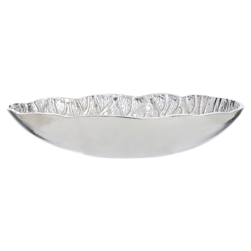Richy Metal Decorative Bowl 1, Silver