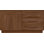 Commode combinée 5 tiroirs en bois massif l 66,125 po Moduluxe