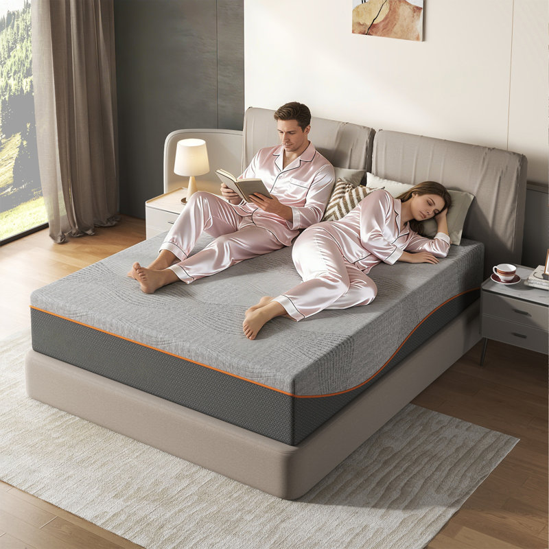 10/12/14 Inch Memory Foam Mattress, Fiberglass Free, Medium Feel, Breathable Cooling Layers, Certified Safe (King Size), King