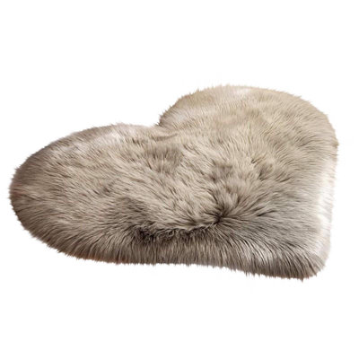 A Carpet Wool Imitation Sheepskin Rugs Faux Non Slip Bedroom Carpet Mats