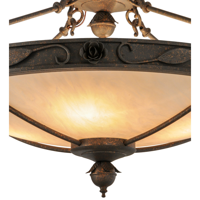 4 - Light Semi Flush Mount