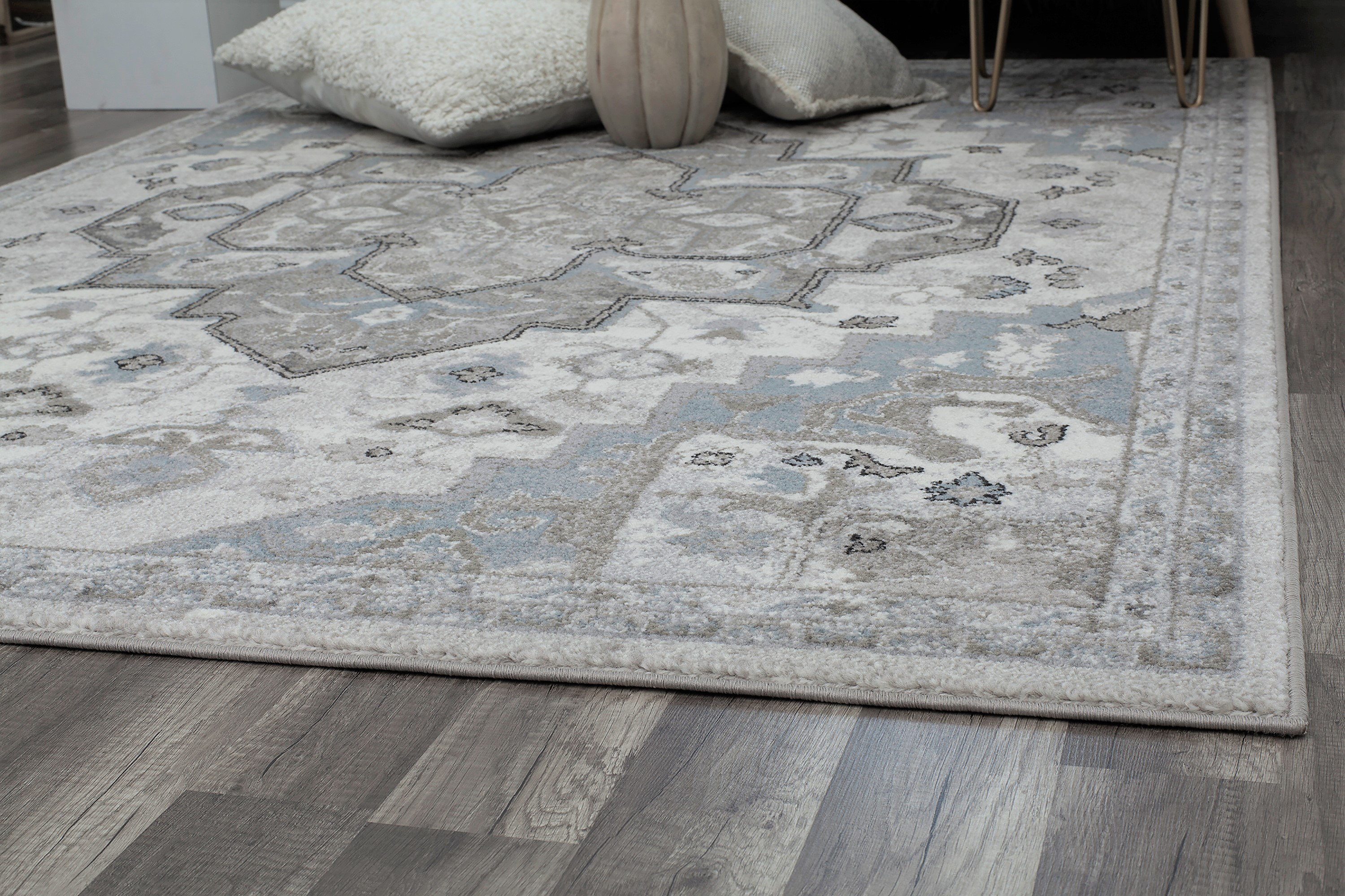 Alcott Hill® Melendez Gray Area Rug & Reviews | Wayfair
