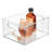 iDesign Plastic Extra-Large Freezer and Fridge Organization Bin with Easy to Grip Integrated Handles, The Linus Collection - 10" x 8" x 5", Clear