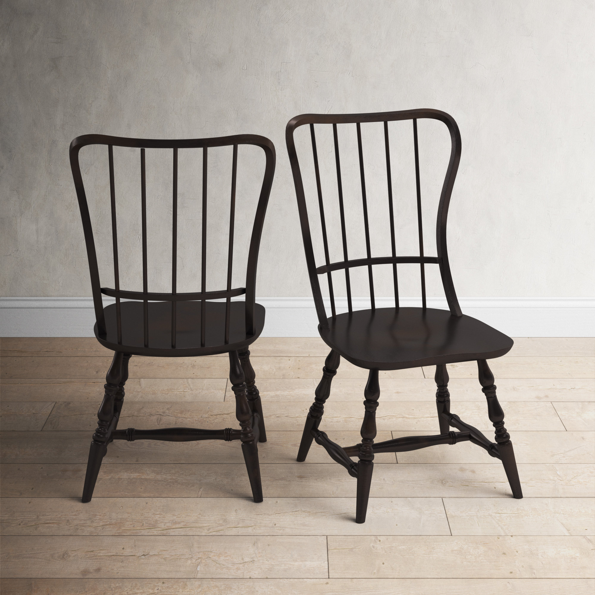 Sanctuary Windsor Back Side Chair, Ebony
