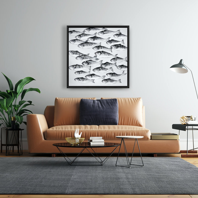 " Gray School Of Fish "