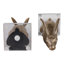 Figurine lapin Modern Bookends avec finition métallique