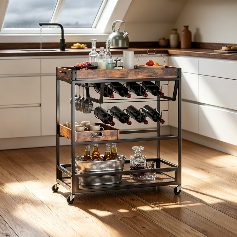 Wine Bottle & Glass Rack