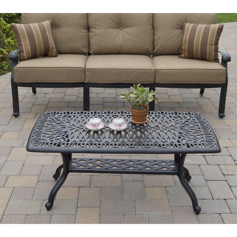 Lebanon Rectangular Metal Outdoor Coffee Table