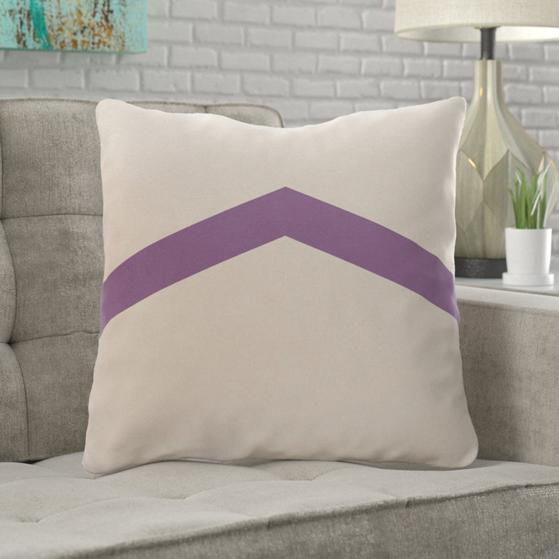 Geometric Reversible Throw Pillow, 26" x 26", Heather