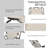 Folding Chaise Lounge Chair For Outside, 2-In-1 Tanning Chair With Pillow & Pocket, Adjustable Pool Chair For Beach, Patio, Lawn, Deck, Cream White-1110573634