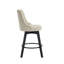 Tabouret de comptoir pivotant de 26 po avec pieds en bois-324396251