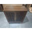 Walnut Nature Tone Slatted Door Storage Cabinet-692621595