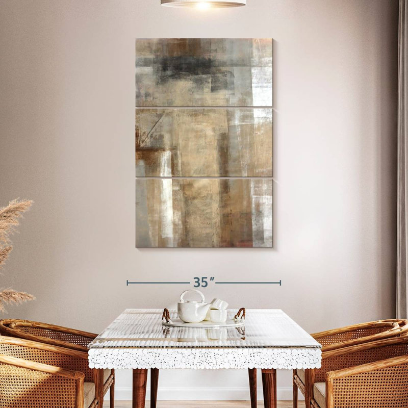 Avery Abstract Neutrals, 50" H x 32" W