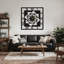 Grande horloge murale en métal moderne sculpture murale carrée géométrique suspendue silencieuse Home Decor Living-98916772-98916771