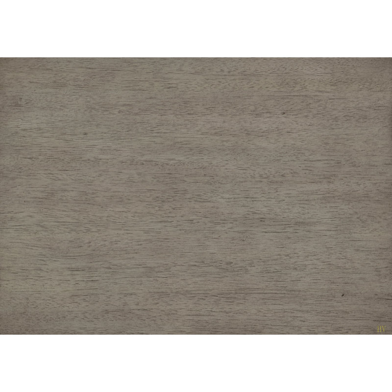 Table de chevet 2 tiroirs, Gris antique / brun