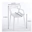 Chaise en plastique 4 pièces blanc-895328211