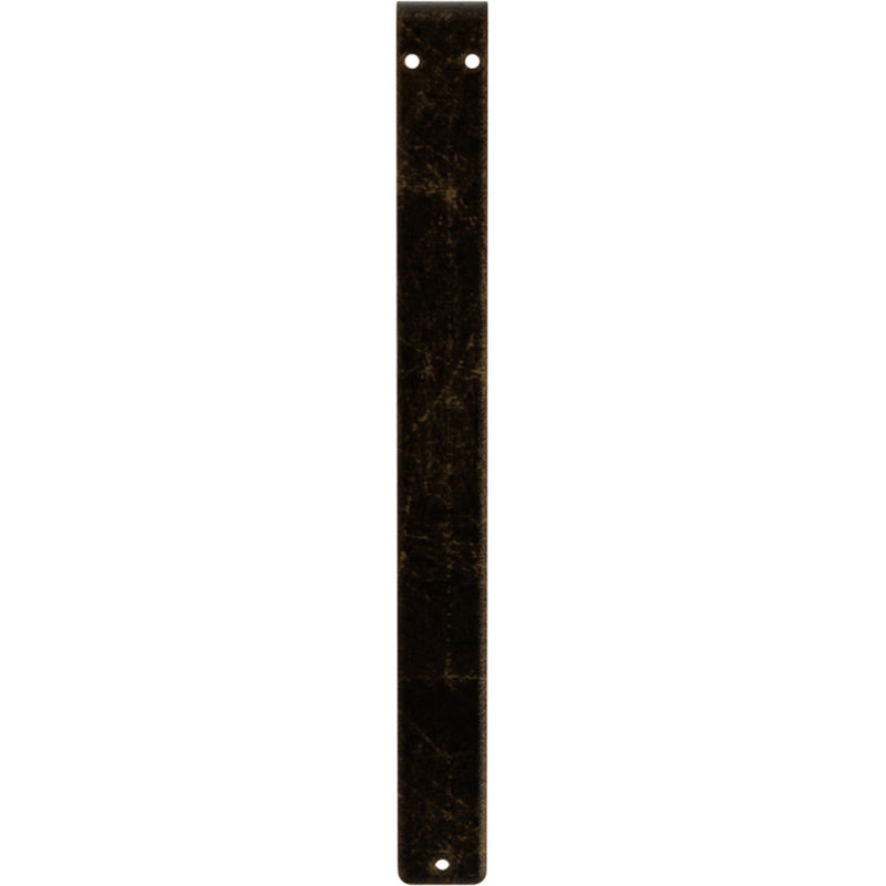 Miller Wrought Iron Bracket, Antiqued Brass, 12" H x 1.5" W x 10" D
