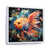 White Floater Framed