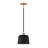 Ellisville 1 - Light Single Empire Pendant in Natural Brass/Black-2003922997