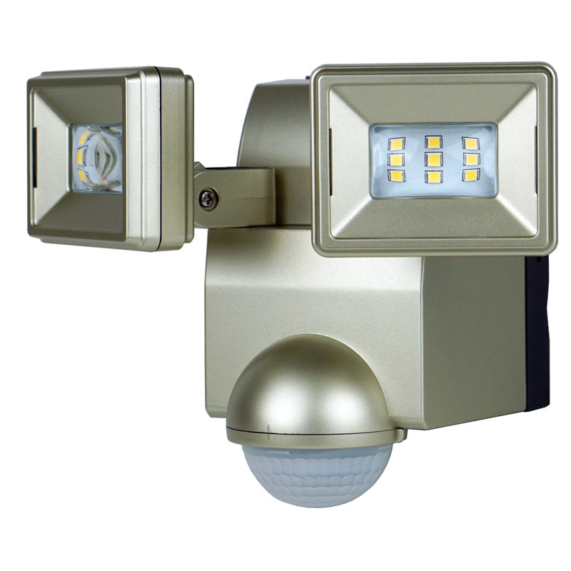IQ America Motion Security Flood Light 700 Lumen, Champagne