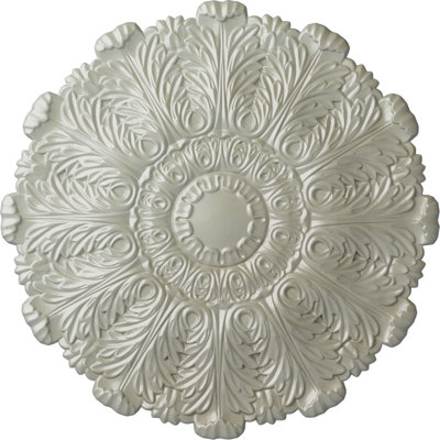 Endurathane Durham Ceiling Medallion, 31"OD x 1 1/2"P (Fits Canopies up to 4 1/4"), Hand-Painted Flash Copper Finish