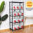 Aleandra 27.95'' W Steel Shelving Unit with Wheels-1944285744