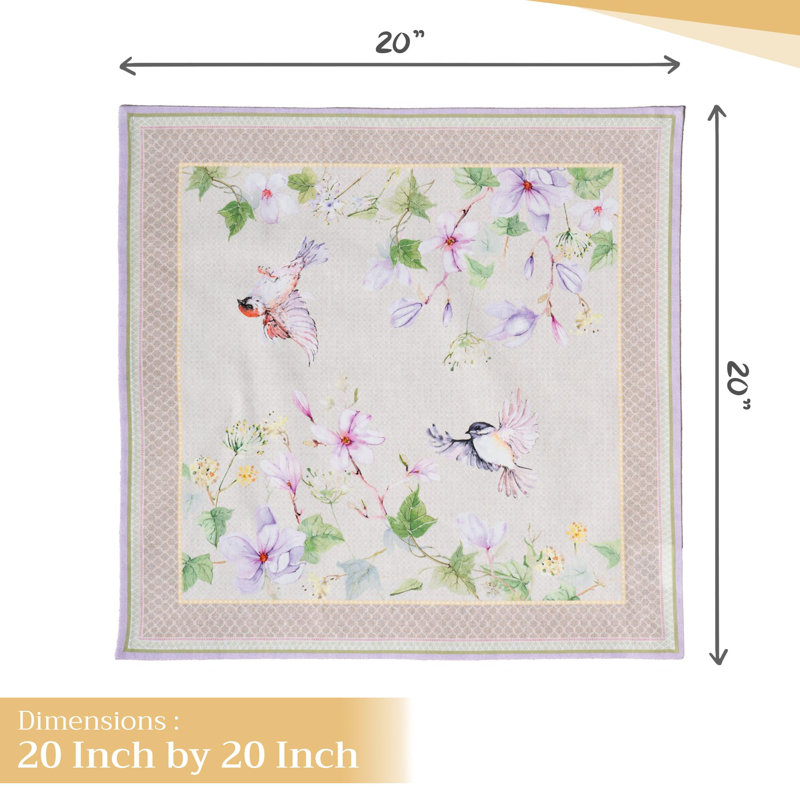 Serviettes 100 % coton Maison d'Hermine Magnolia Mornings - 20 po x 20 po