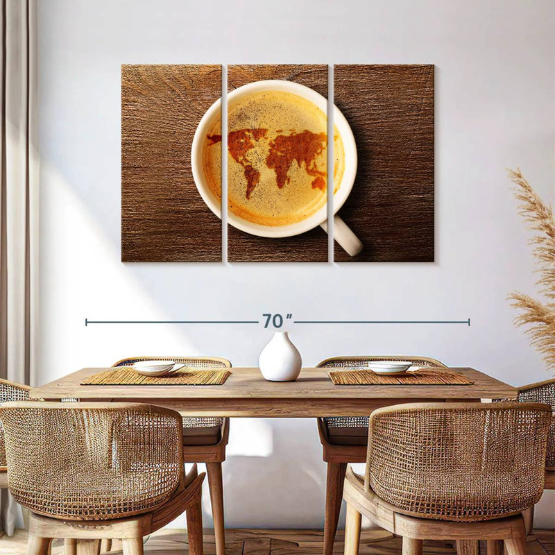 Yarlin World Of Espresso, 36" H x 57" W
