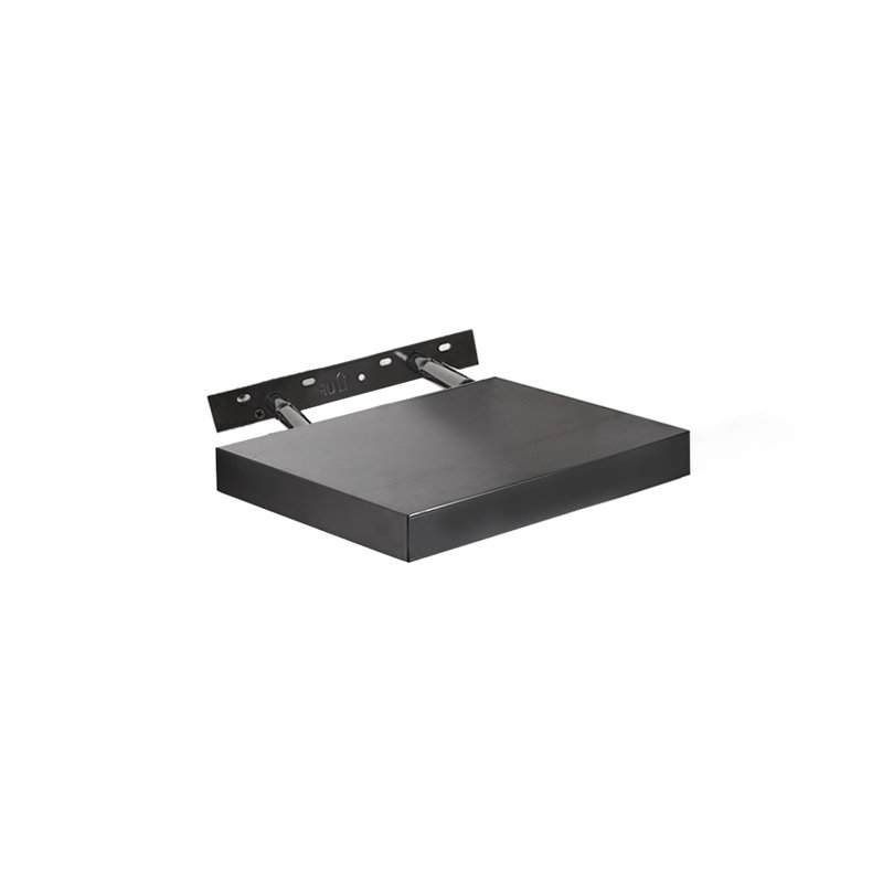Hudson Floating Wall Shelf Kit, Chunky 3.8cm, Small (24cm), Gloss Black