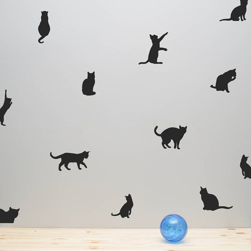 Ensemble d'adhésif décoratif 38 pièces chats