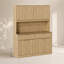 Cabinet de rangement moderne et multifonctionnel avec prise de courant et comptoir ouvert pour des besoins d'organisation polyvalents-1104447965