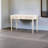 Solid wood white carved desk