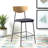 Ryker Upholstered Counter Stool with Metal Frame-1079169009