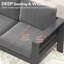 Canapé d'extérieur 75 "avec coussins 75"-1904848377