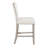 Transitional Square Bar Table With Stools And Natural Surface For Dining Use Color Solid Wood Stools, Style