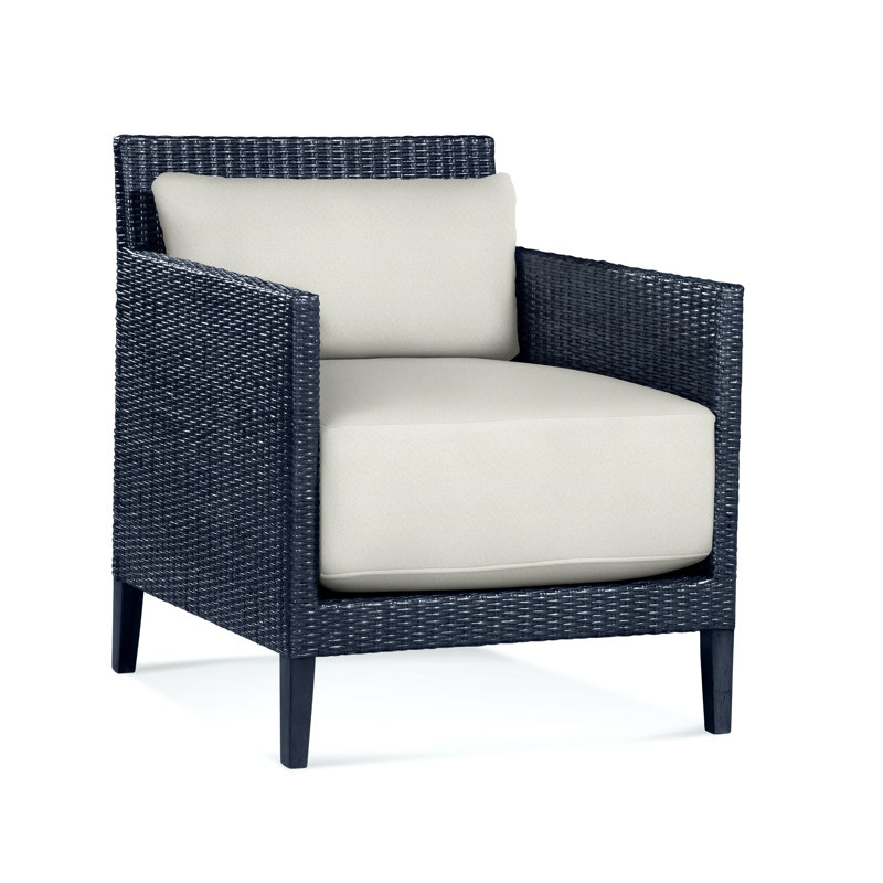 Fauteuil Beryl, Ivoire Crypton Performance; 0886-91, Bleu marine