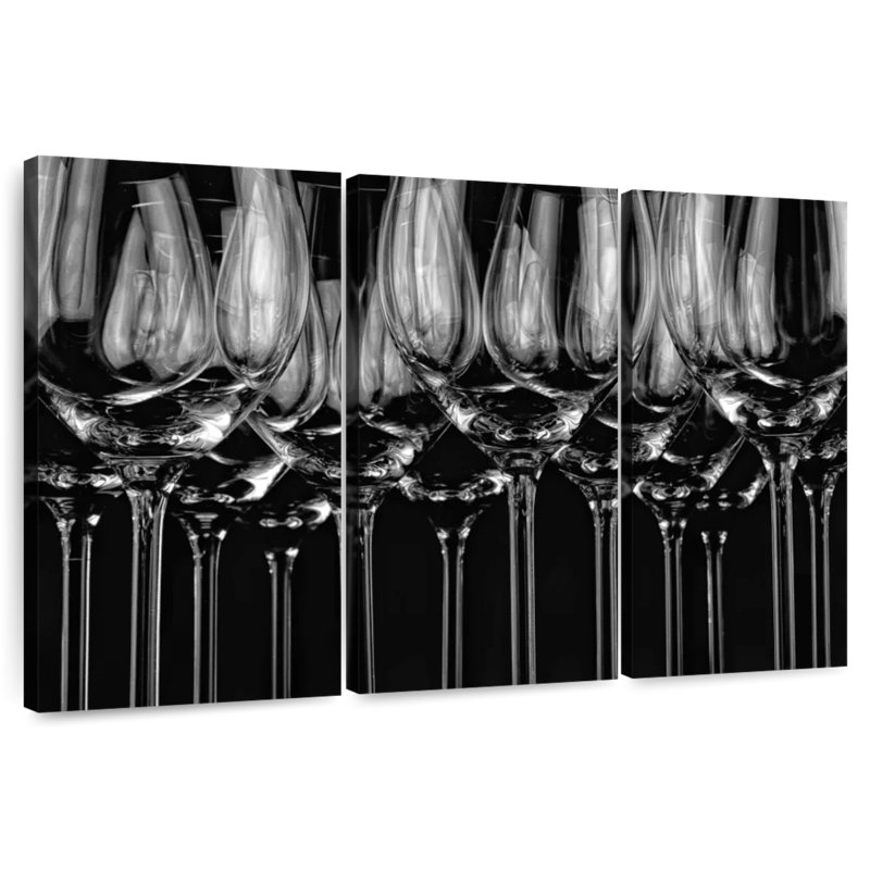 Senne Wine Glasses, 32" H x 50" W