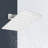 1-Spray Patterns With 2.5 GPM 8 In. Wall Mount Fixed Shower Head In White