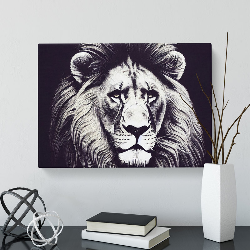 Select Lion - Wrapped Canvas Photograph - Wrapped Canvas, 35cm H x 50cm W x 3cm D