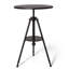 Table de bistro industrielle avec table de bistro de style campagnard et campagnard