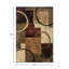 Tapis à motif abstrait brun / noir / beige Geovany-55069164