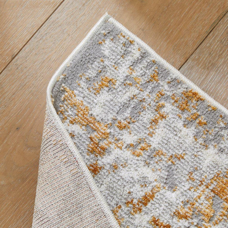 Edgeworth Silver/Gold/Beige Rug, Rectangle 120cm x 170cm